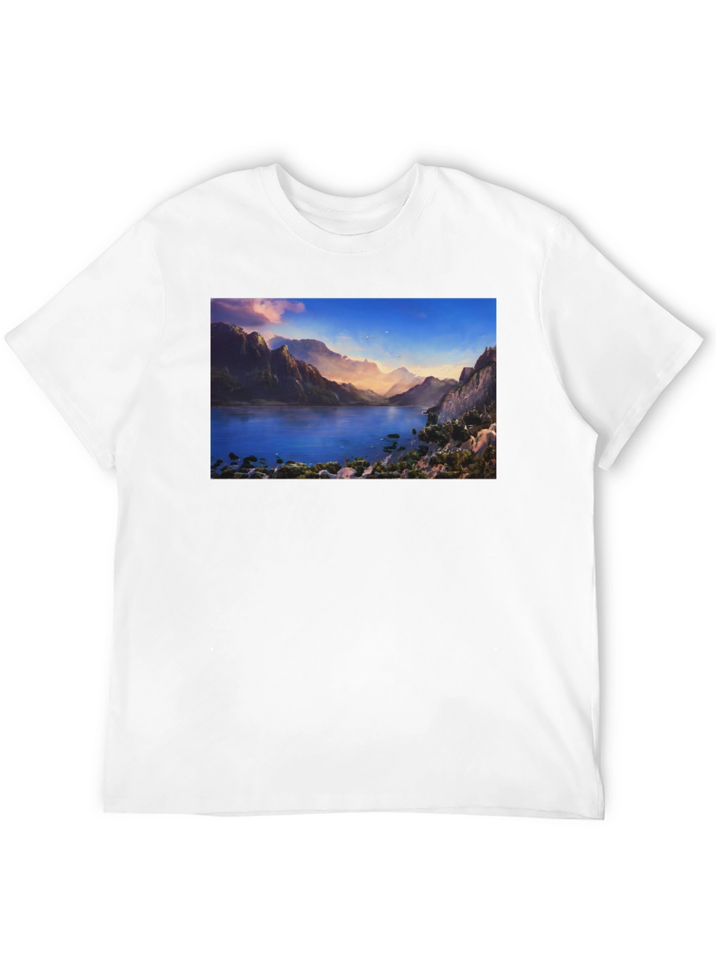Lake View Graphic Tee - Mens Black T-Shirt