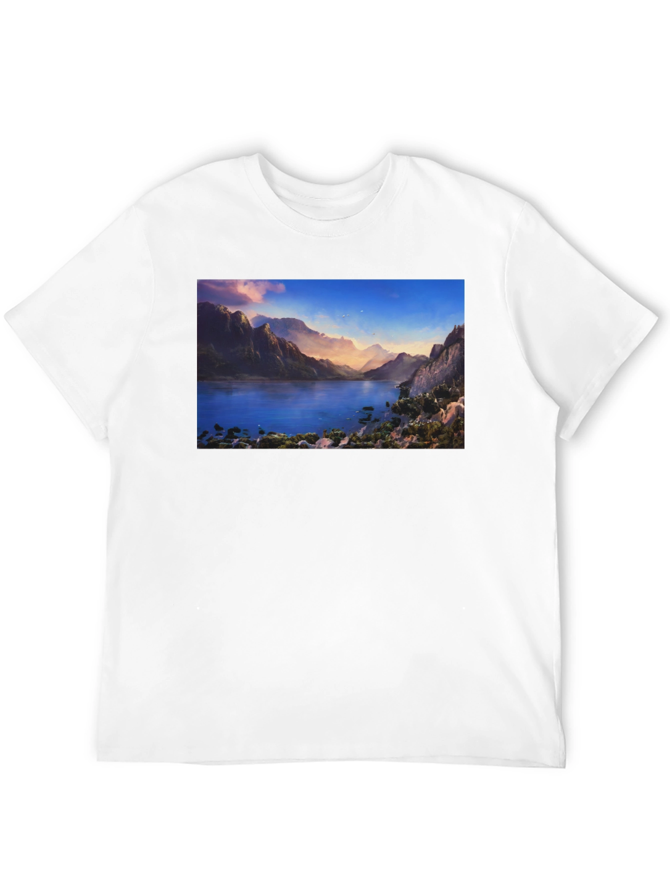 Lake View Graphic Tee - Mens Black T-Shirt