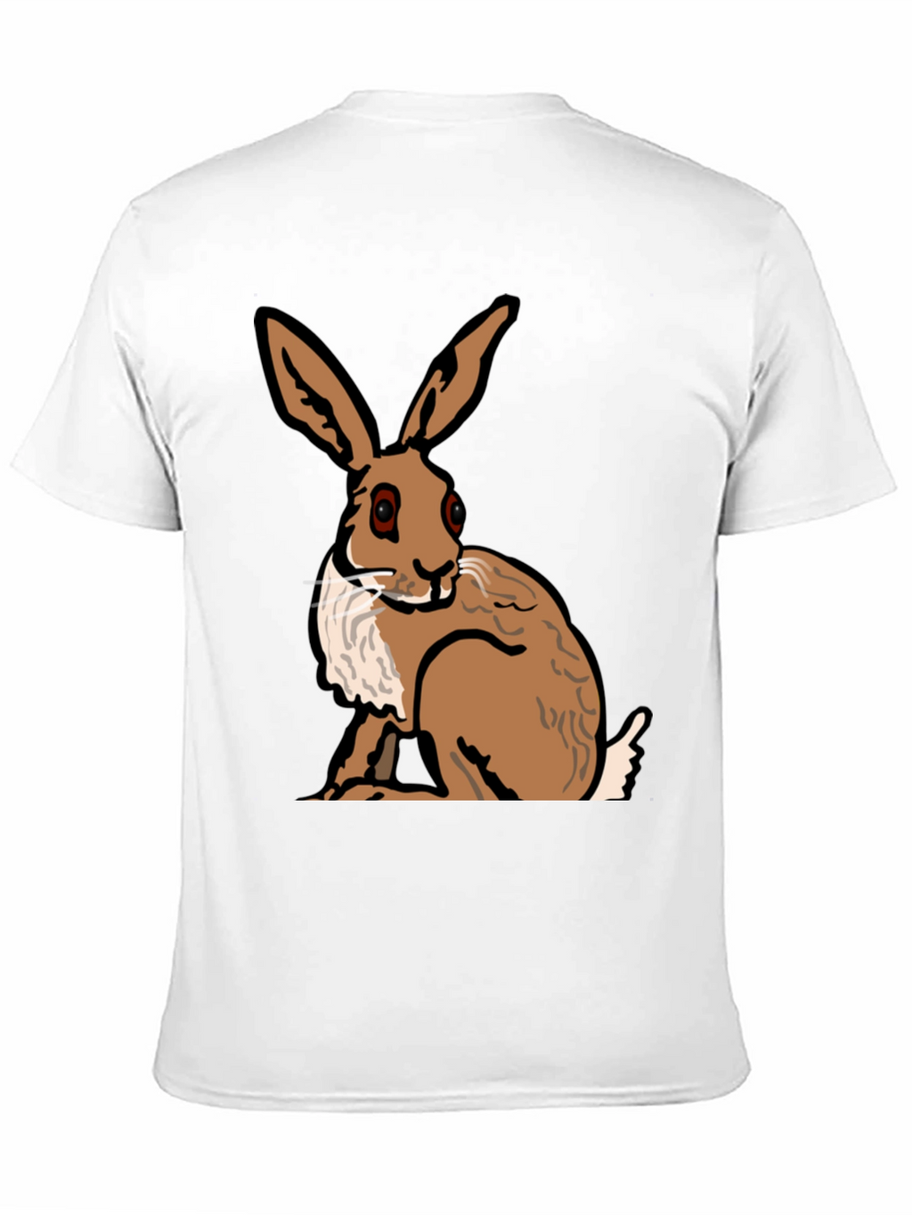 Hare Graphic Tee - Stylish Animal Print Shirt