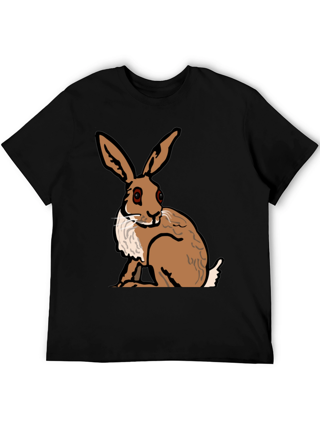 Hare Graphic Tee - Stylish Animal Print Shirt