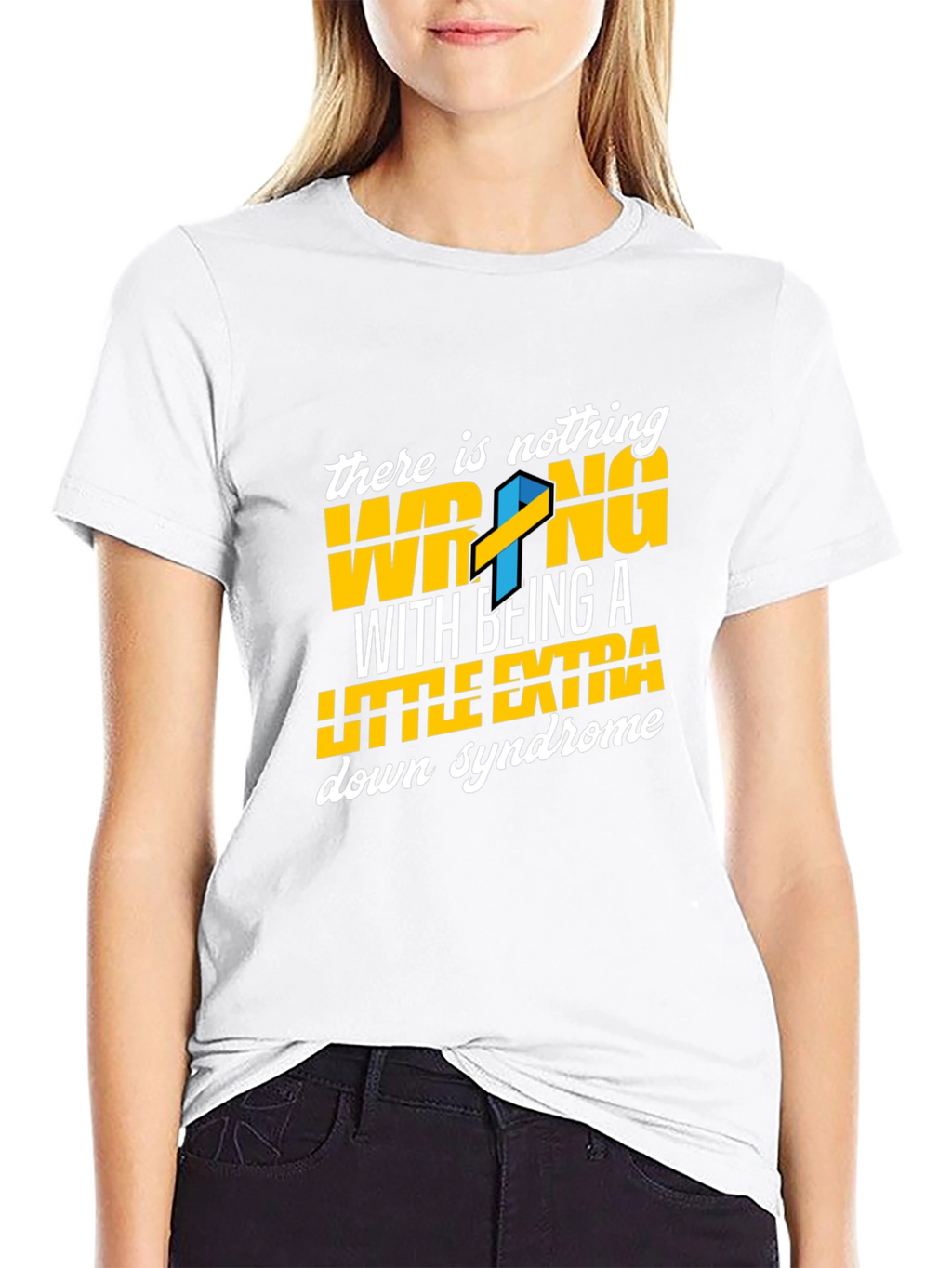 Down Syndrome Awareness T-Shirt - Nothing Wrong Extra