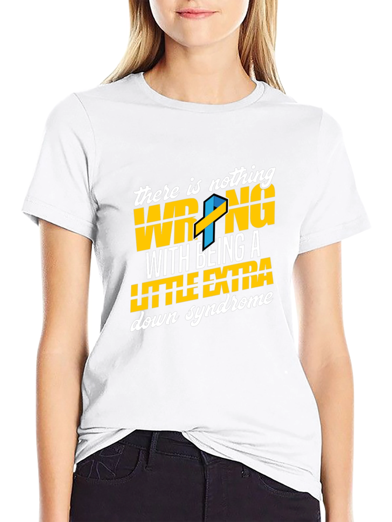 Down Syndrome Awareness T-Shirt - Nothing Wrong Extra