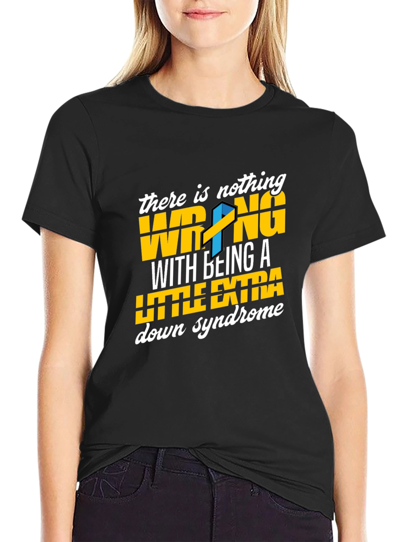 Down Syndrome Awareness T-Shirt - Nothing Wrong Extra