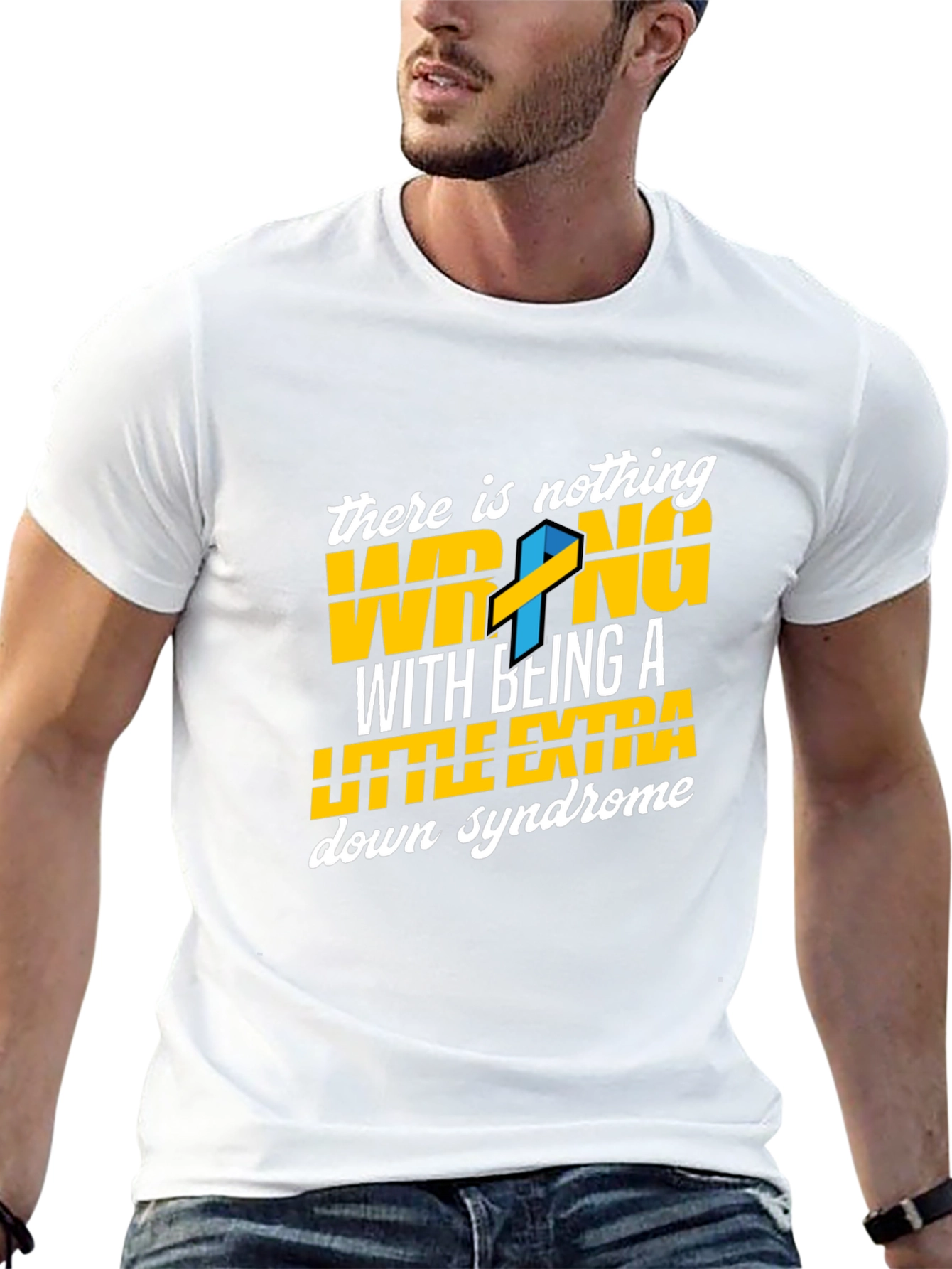 Down Syndrome Awareness T-Shirt - Nothing Wrong Extra