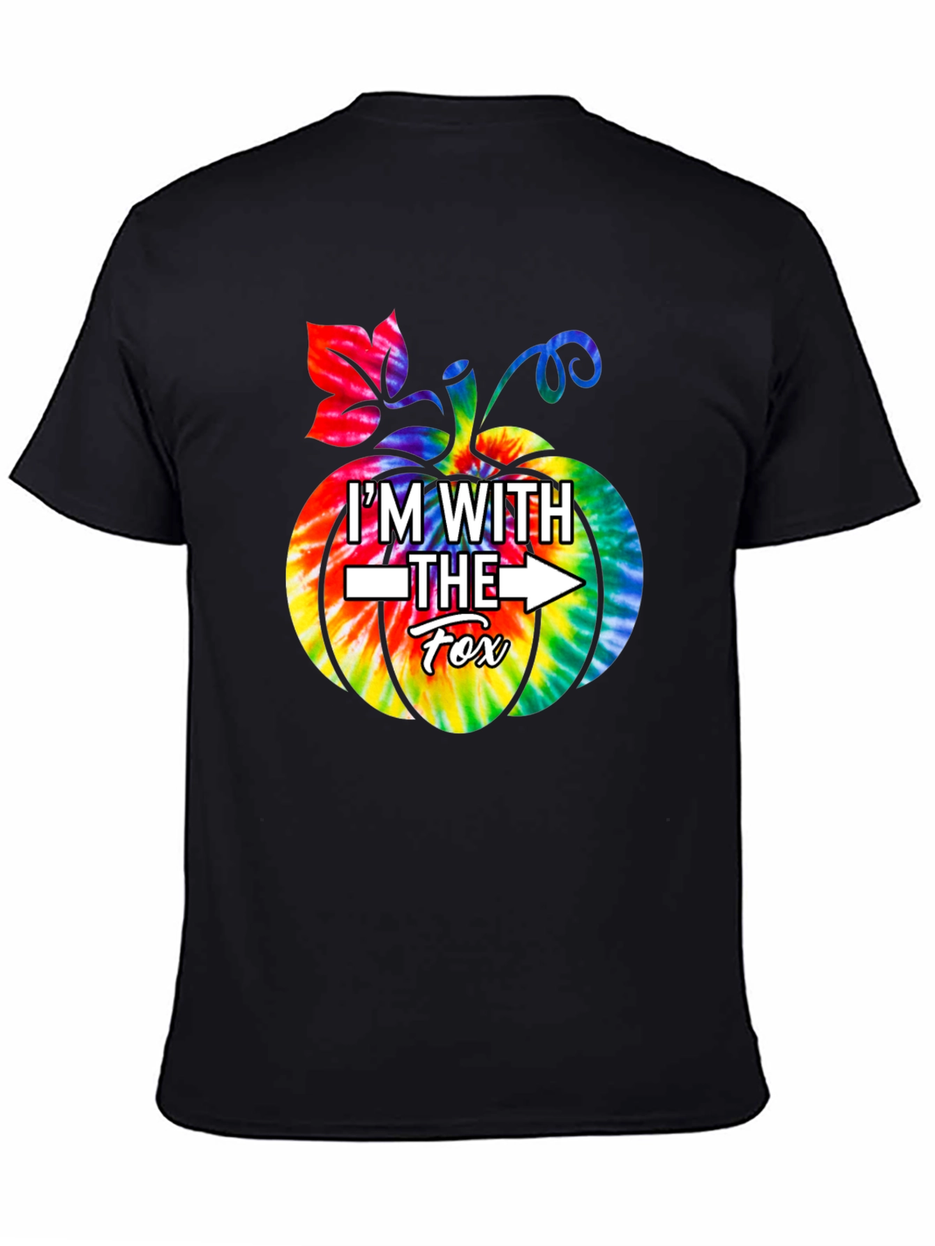 Im With The Fox Tie Dye Pumpkin T-Shirt