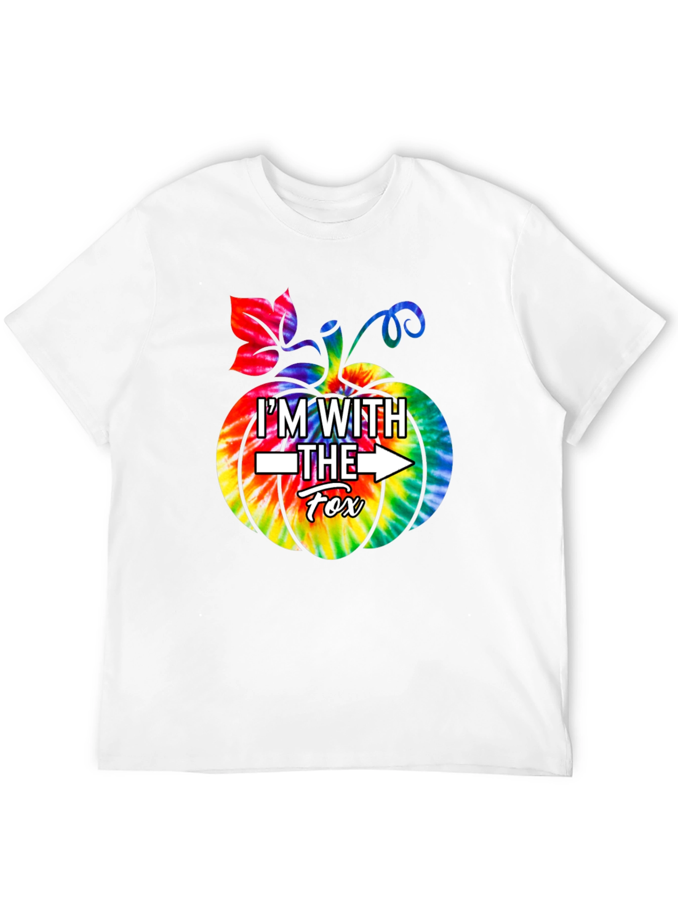 Im With The Fox Tie Dye Pumpkin T-Shirt