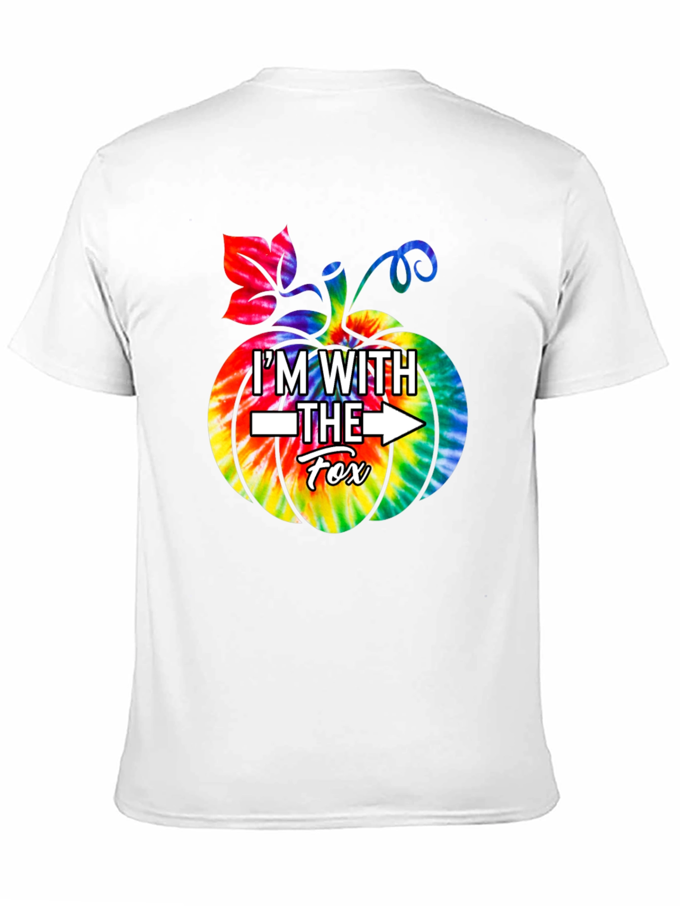 Im With The Fox Tie Dye Pumpkin T-Shirt