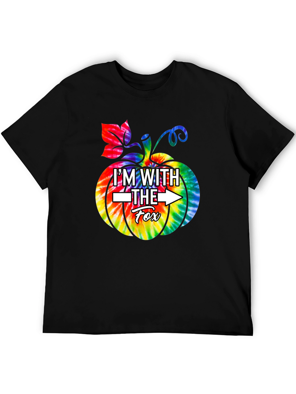 Im With The Fox Tie Dye Pumpkin T-Shirt