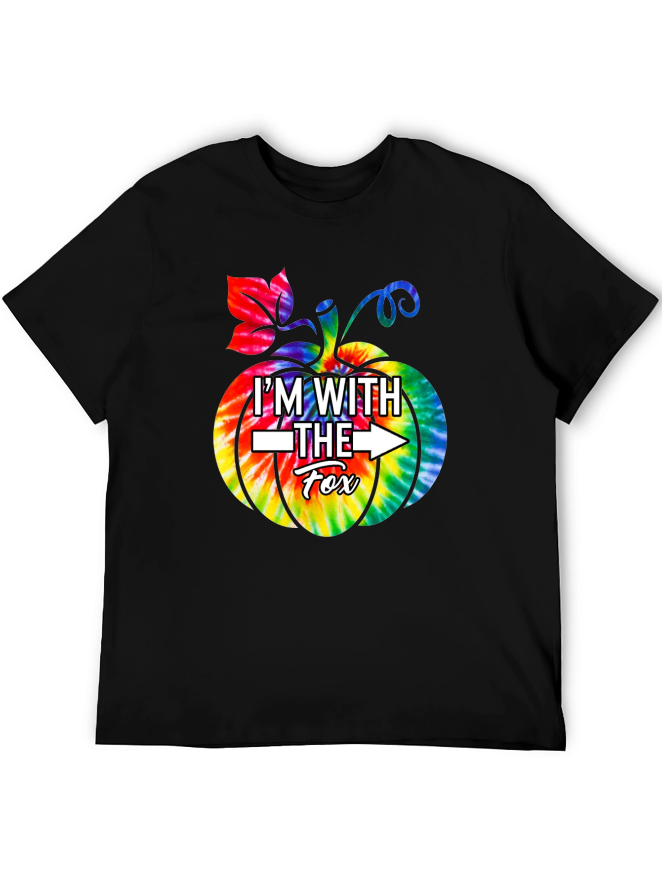 Im With The Fox Tie Dye Pumpkin T-Shirt