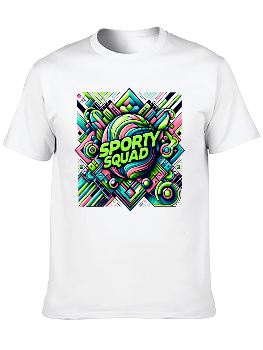 Sporty Squad Graphic Tee - Black