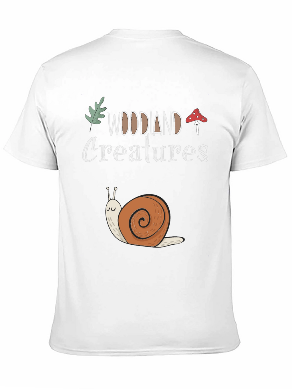 Woodland Creatures Snail Graphic T-Shirt