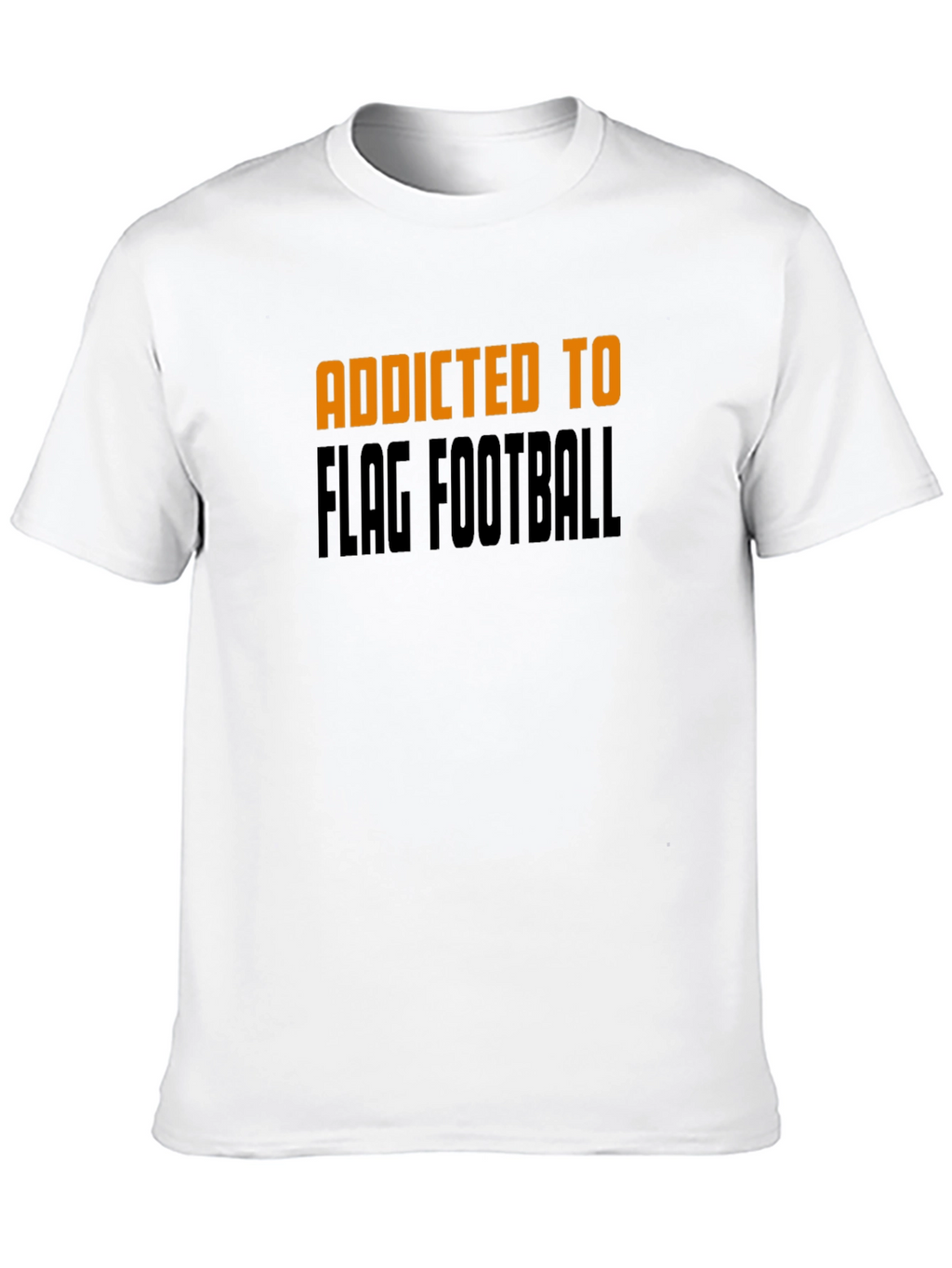 Addicted to Flag Football Black T-Shirt