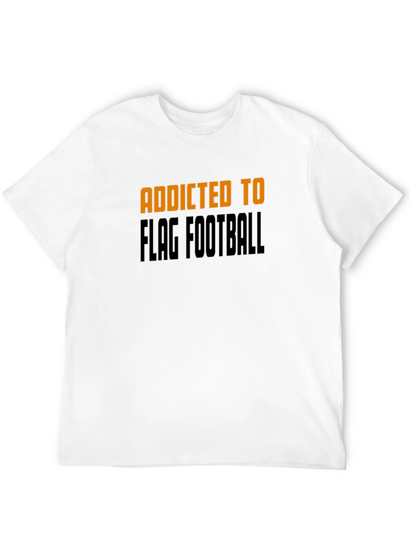 Addicted to Flag Football Black T-Shirt