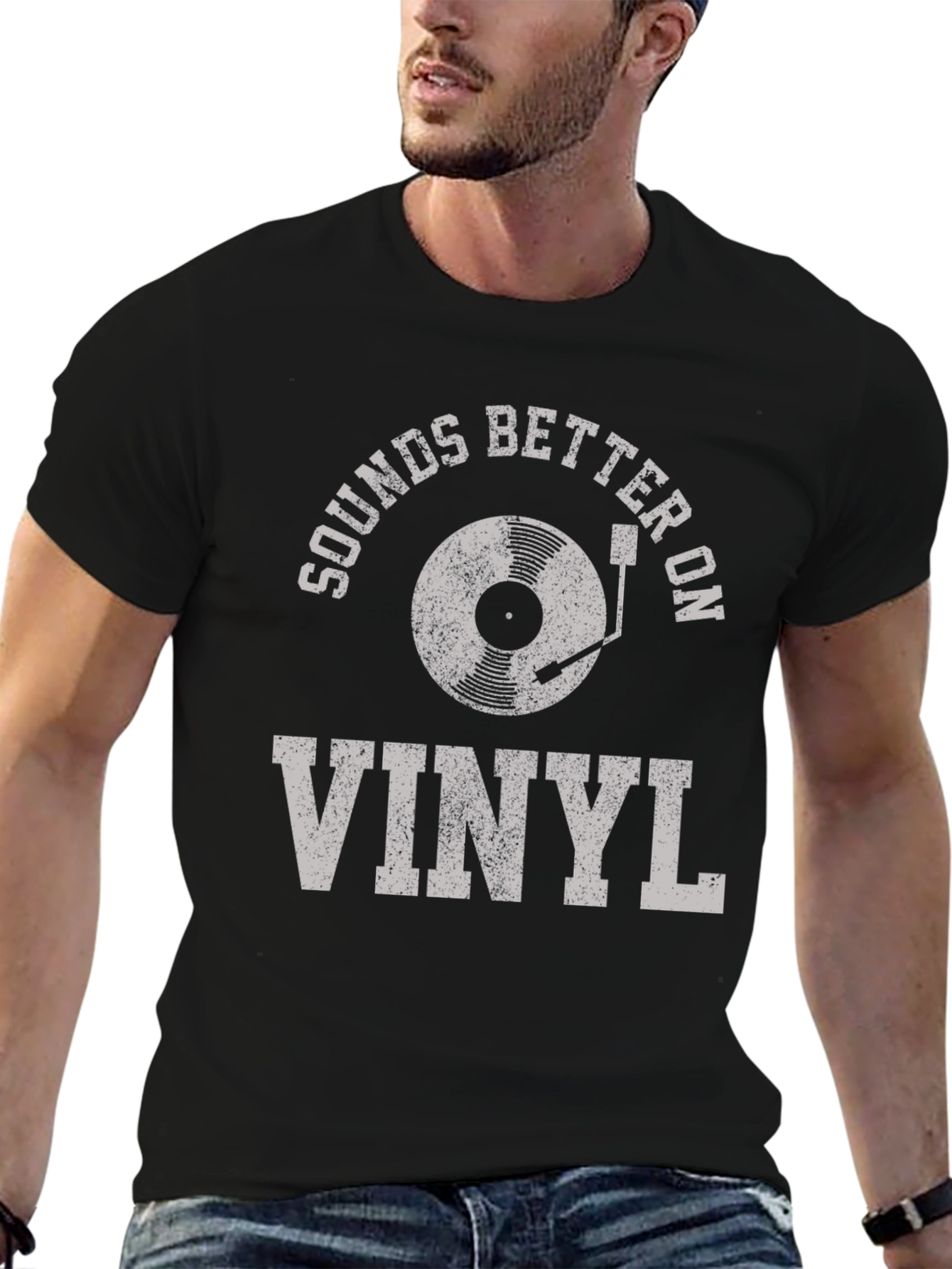 Sounds Better on Vinyl - Music Lovers T-Shirt