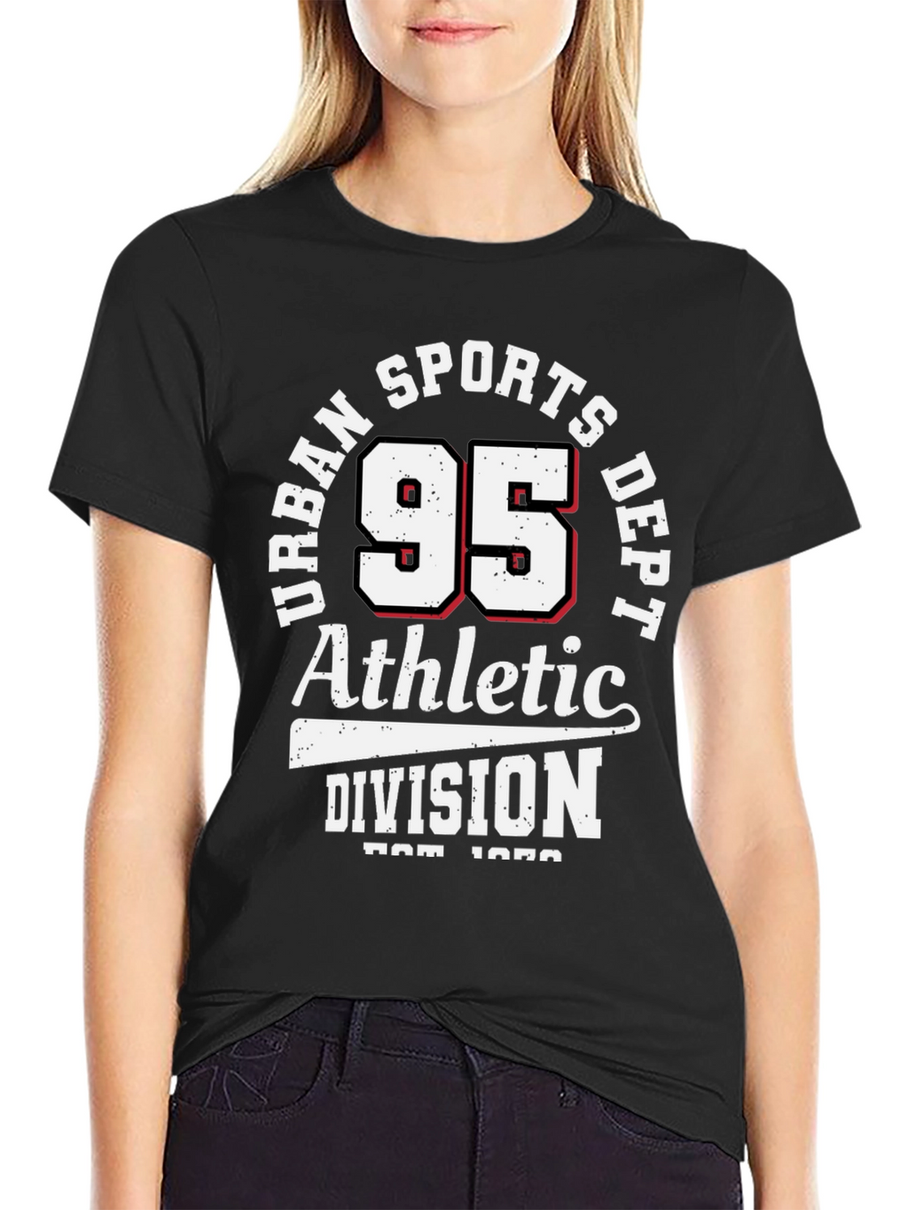 Urban Sports Dept. 95 Athletic Division Black T-Shirt