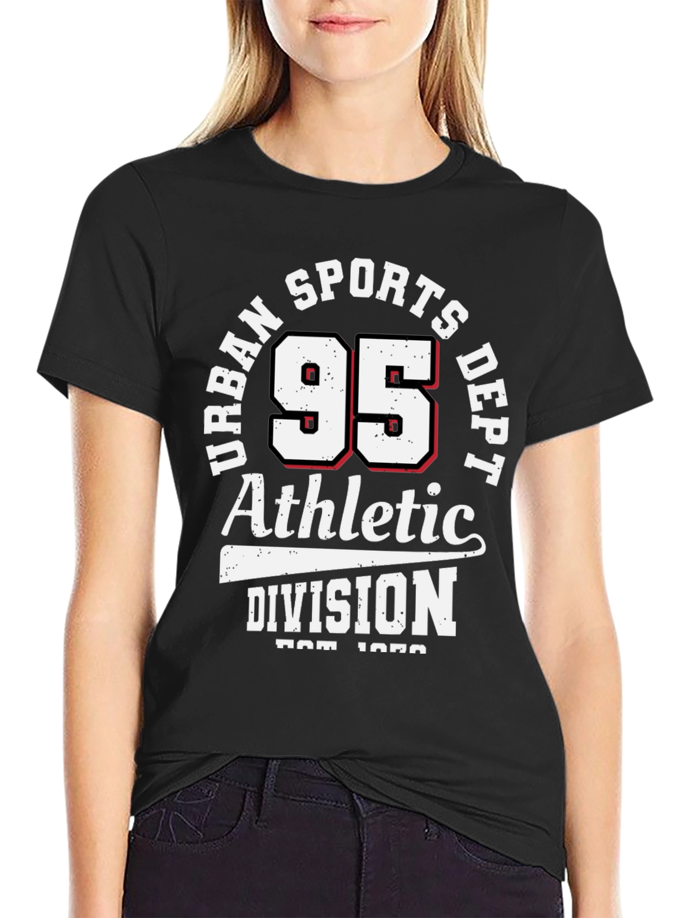 Urban Sports Dept. 95 Athletic Division Black T-Shirt
