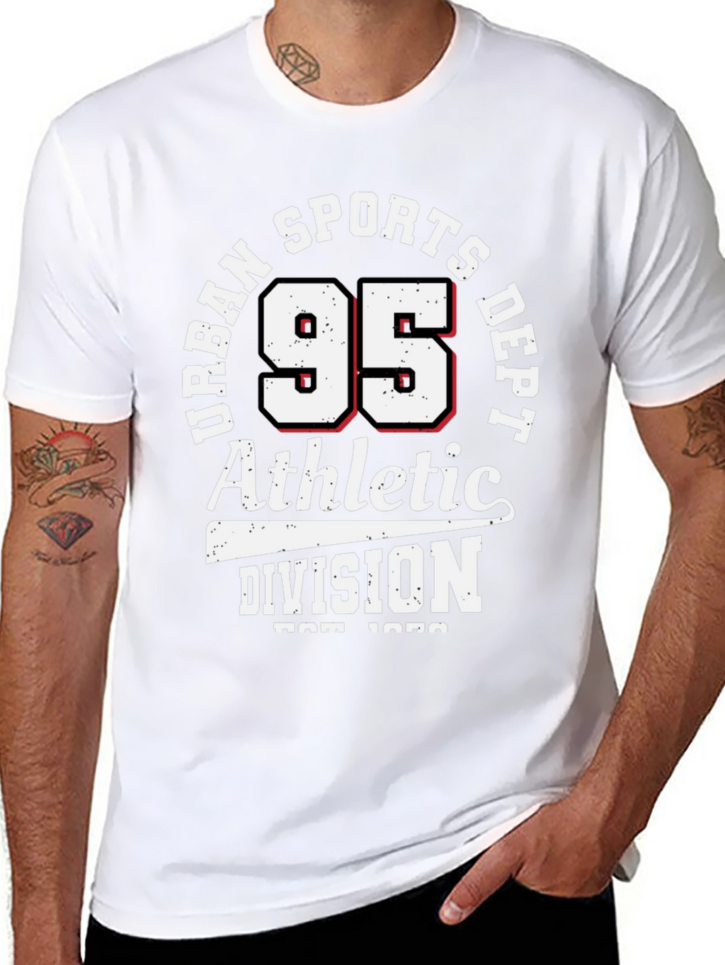 Urban Sports Dept. 95 Athletic Division Black T-Shirt