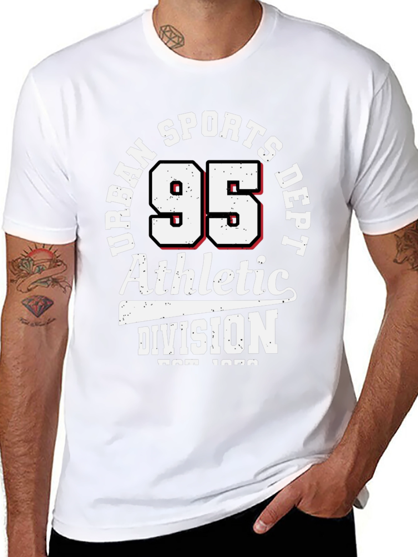 Urban Sports Dept. 95 Athletic Division Black T-Shirt