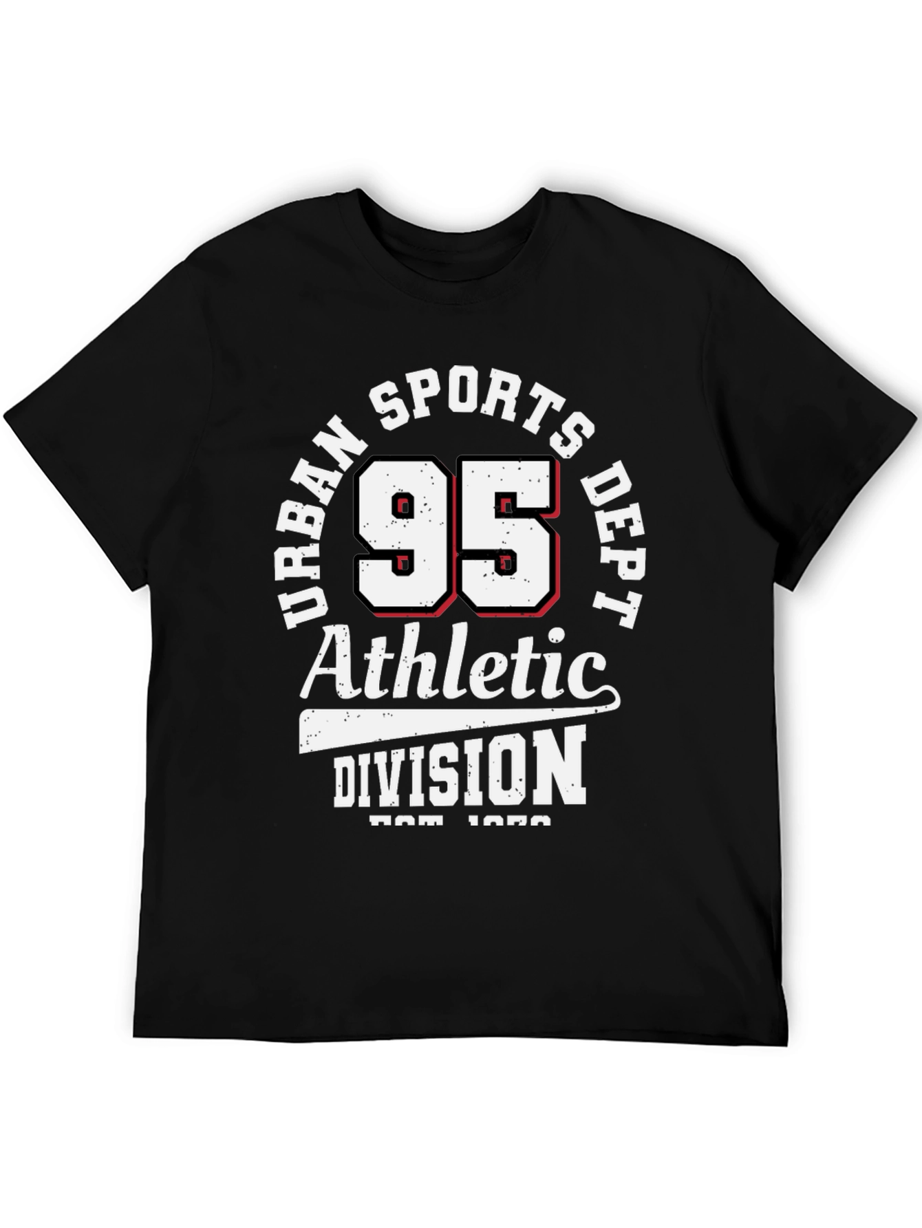 Urban Sports Dept. 95 Athletic Division Black T-Shirt