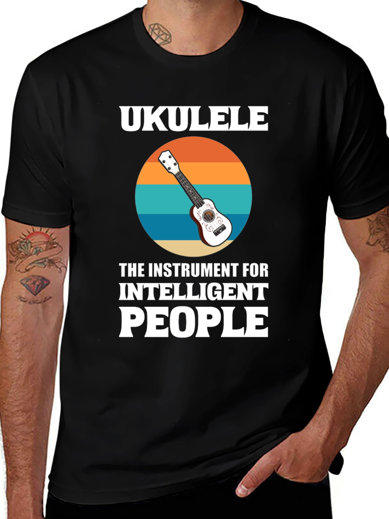 Ukulele for Intelligent People Graphic T-Shirt
