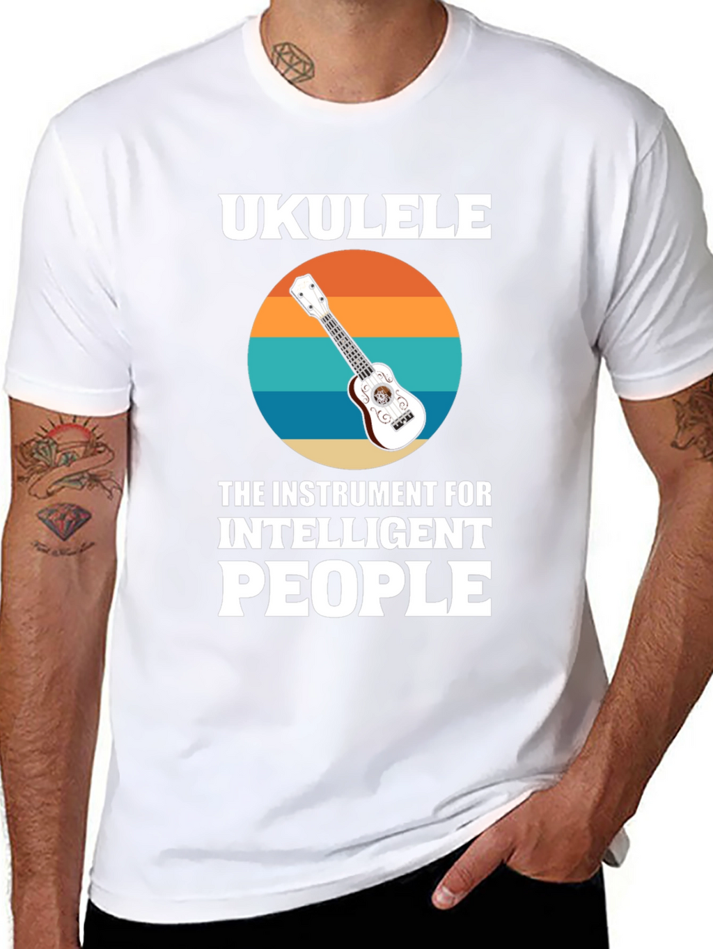 Ukulele for Intelligent People Graphic T-Shirt