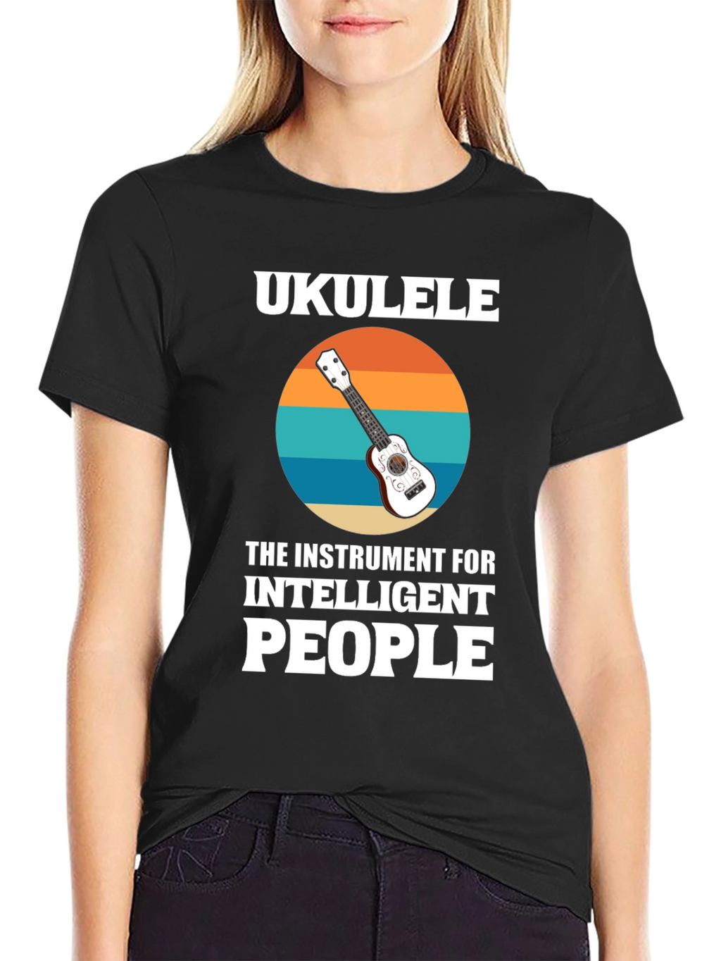Ukulele for Intelligent People Graphic T-Shirt