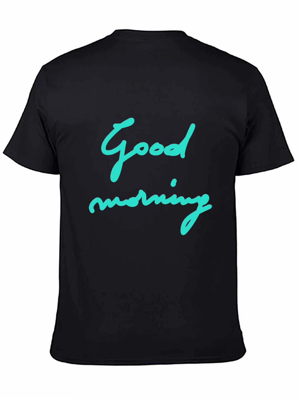 Good Morning Graphic Black T-Shirt