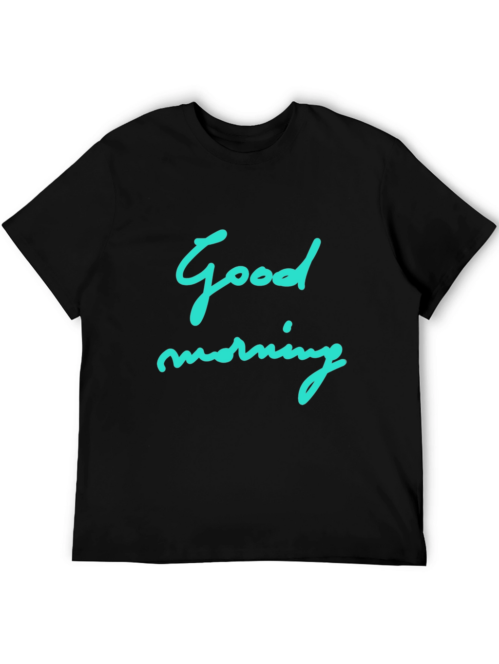Good Morning Graphic Black T-Shirt