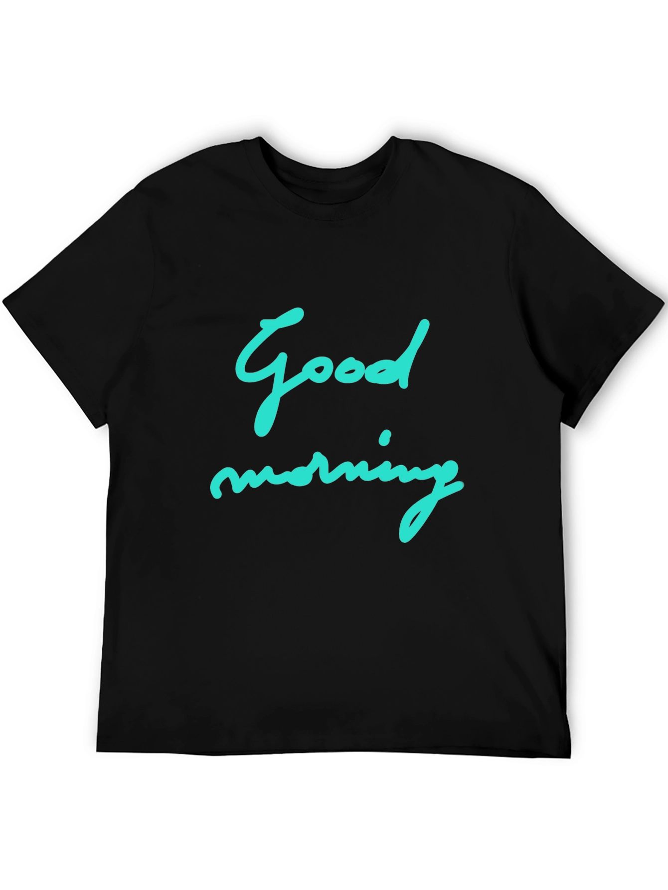 Good Morning Graphic Black T-Shirt