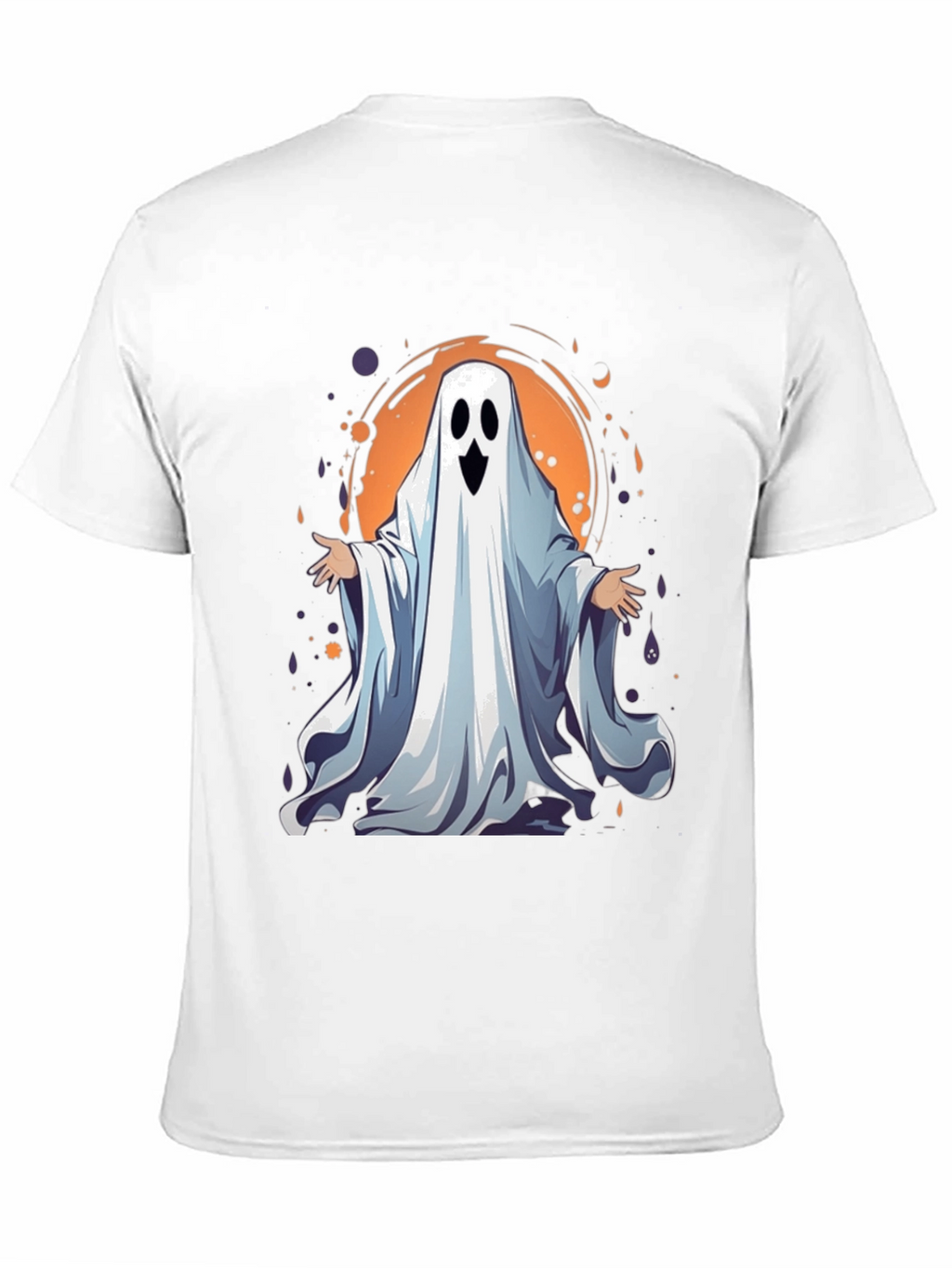 Spooky Ghost Graphic Tee - Halloween Apparel