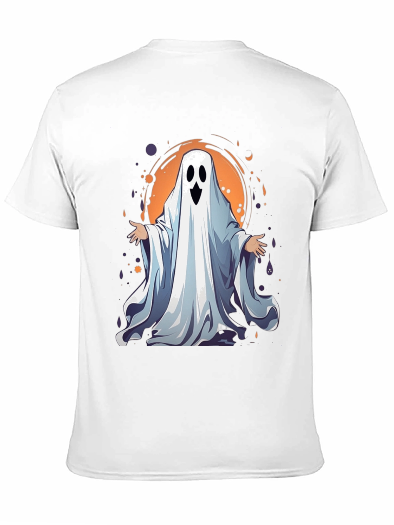 Spooky Ghost Graphic Tee - Halloween Apparel