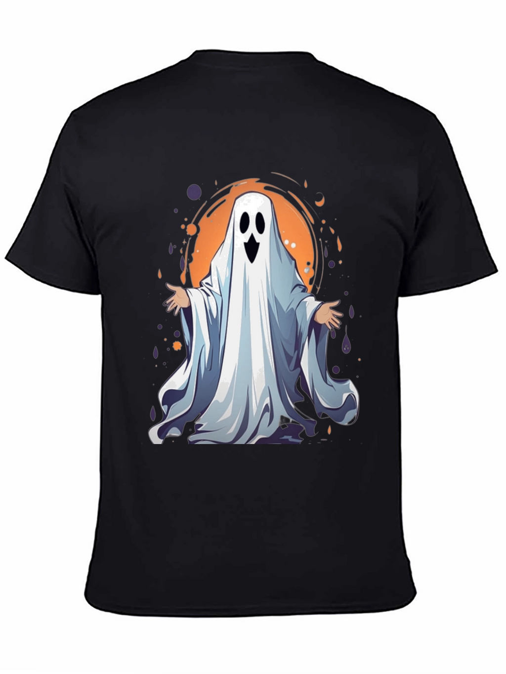 Spooky Ghost Graphic Tee - Halloween Apparel