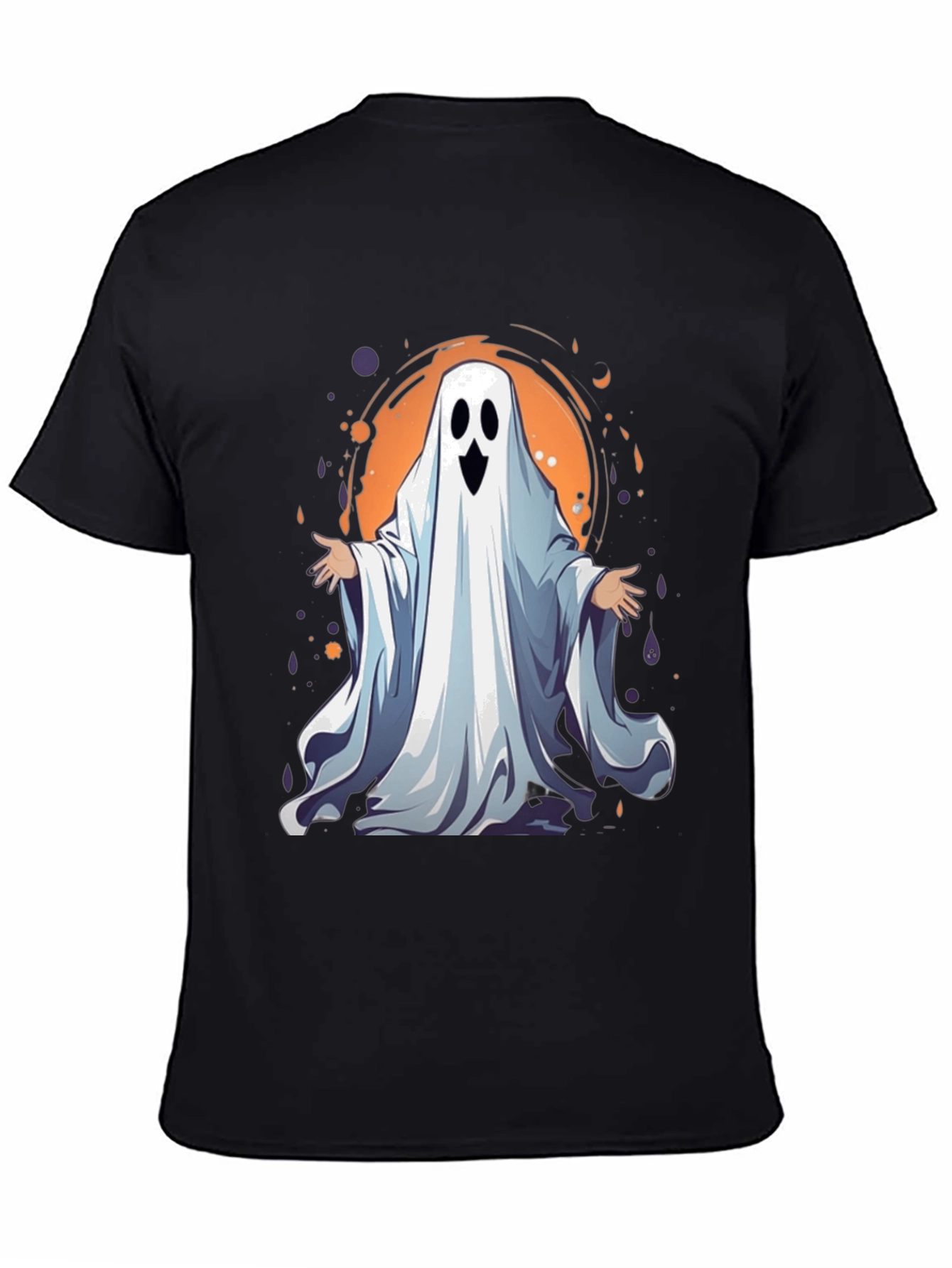 Spooky Ghost Graphic Tee - Halloween Apparel