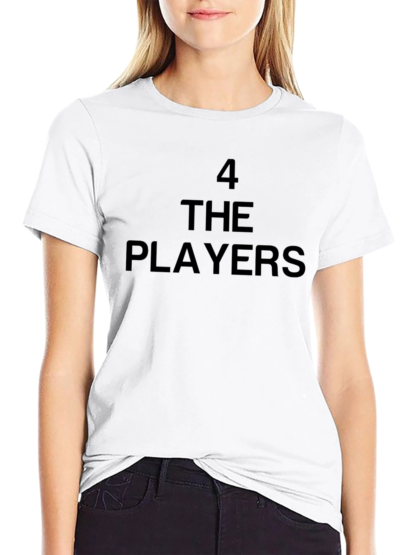 4 The Players T-Shirt - Casual Black Tee