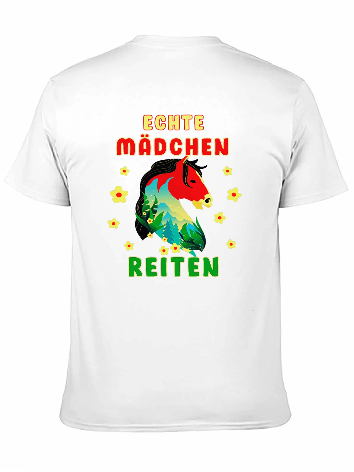 Echte Madchen Reiten Horse T-Shirt