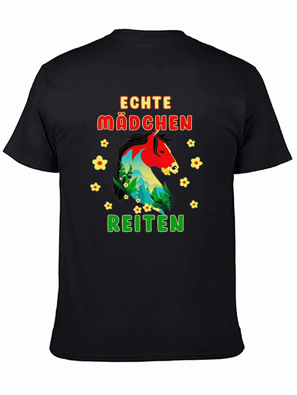 Echte Madchen Reiten Horse T-Shirt