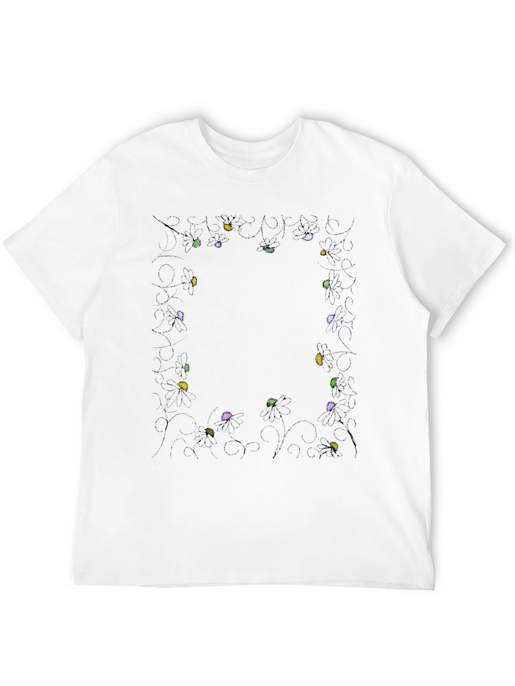 Floral Frame Graphic Print T-Shirt