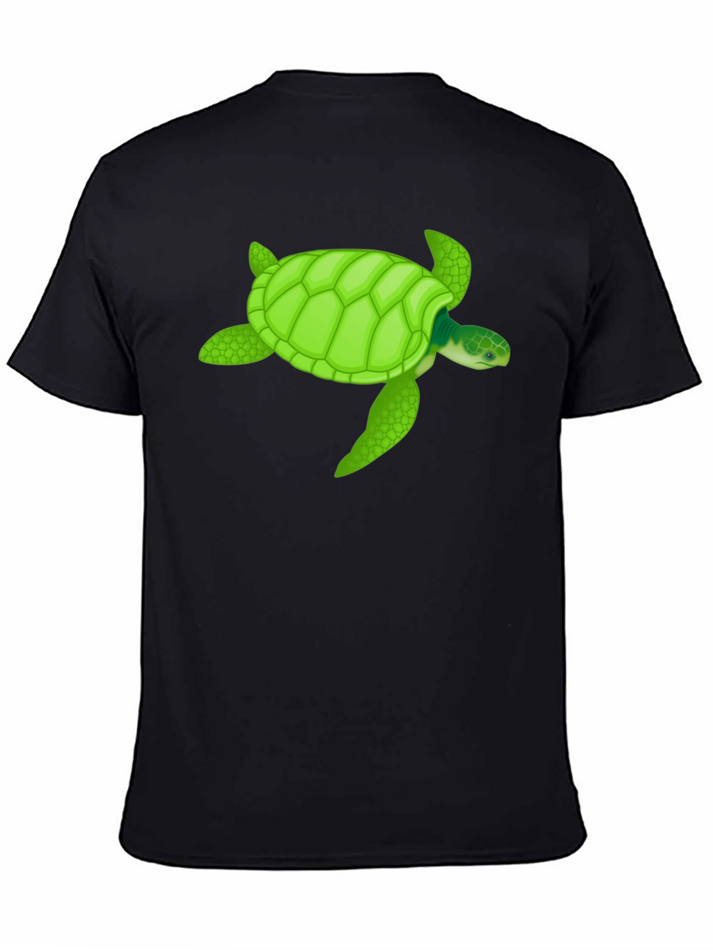 Sea Turtle Graphic T-Shirt - Black Cotton Tee