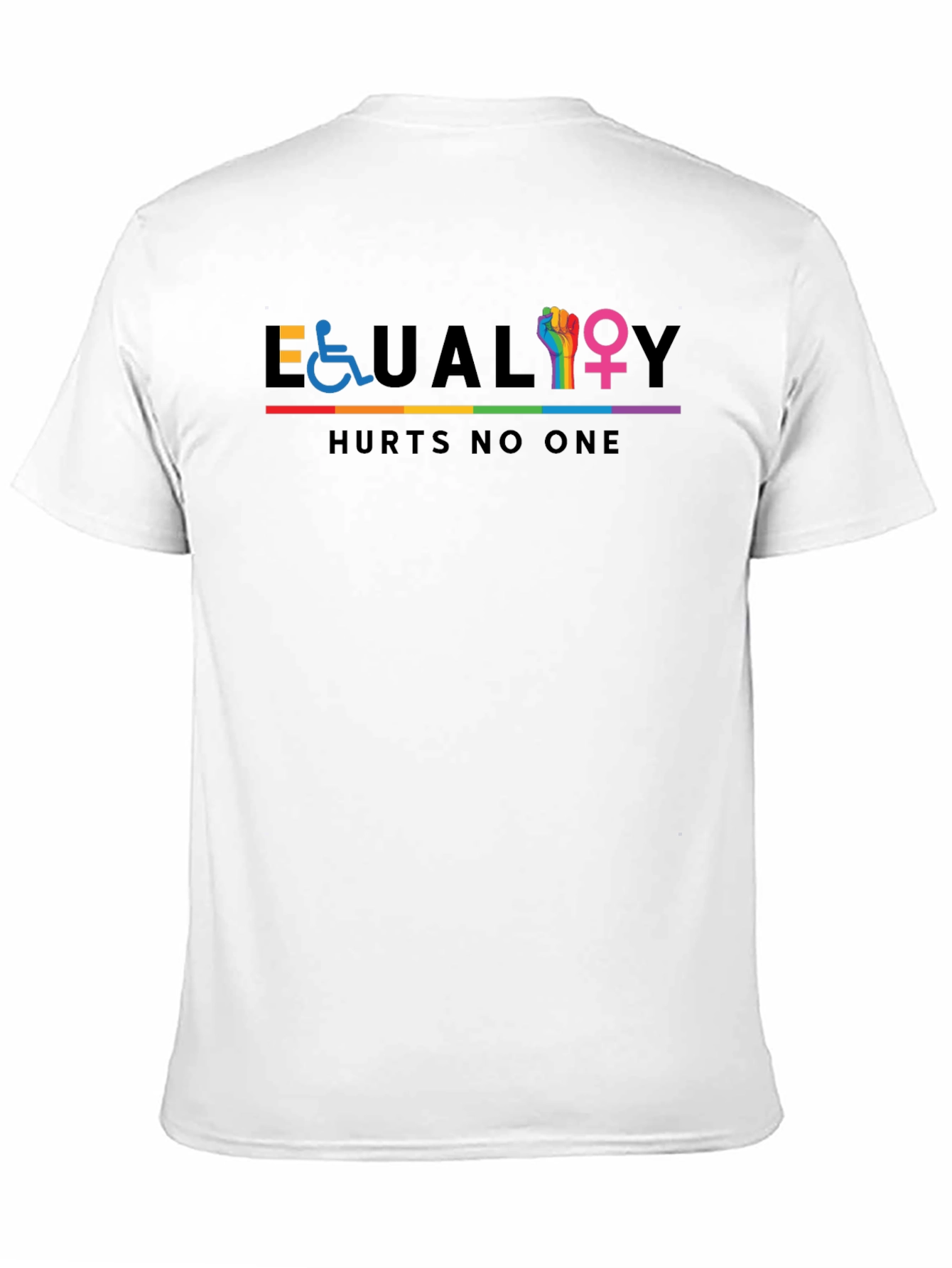 Equality Hurts No One T-Shirt - Pride Rainbow
