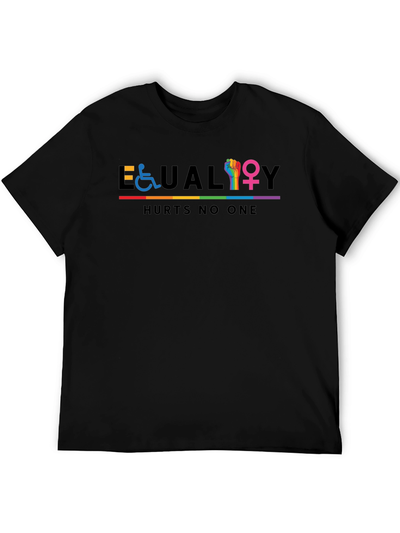 Equality Hurts No One T-Shirt - Pride Rainbow