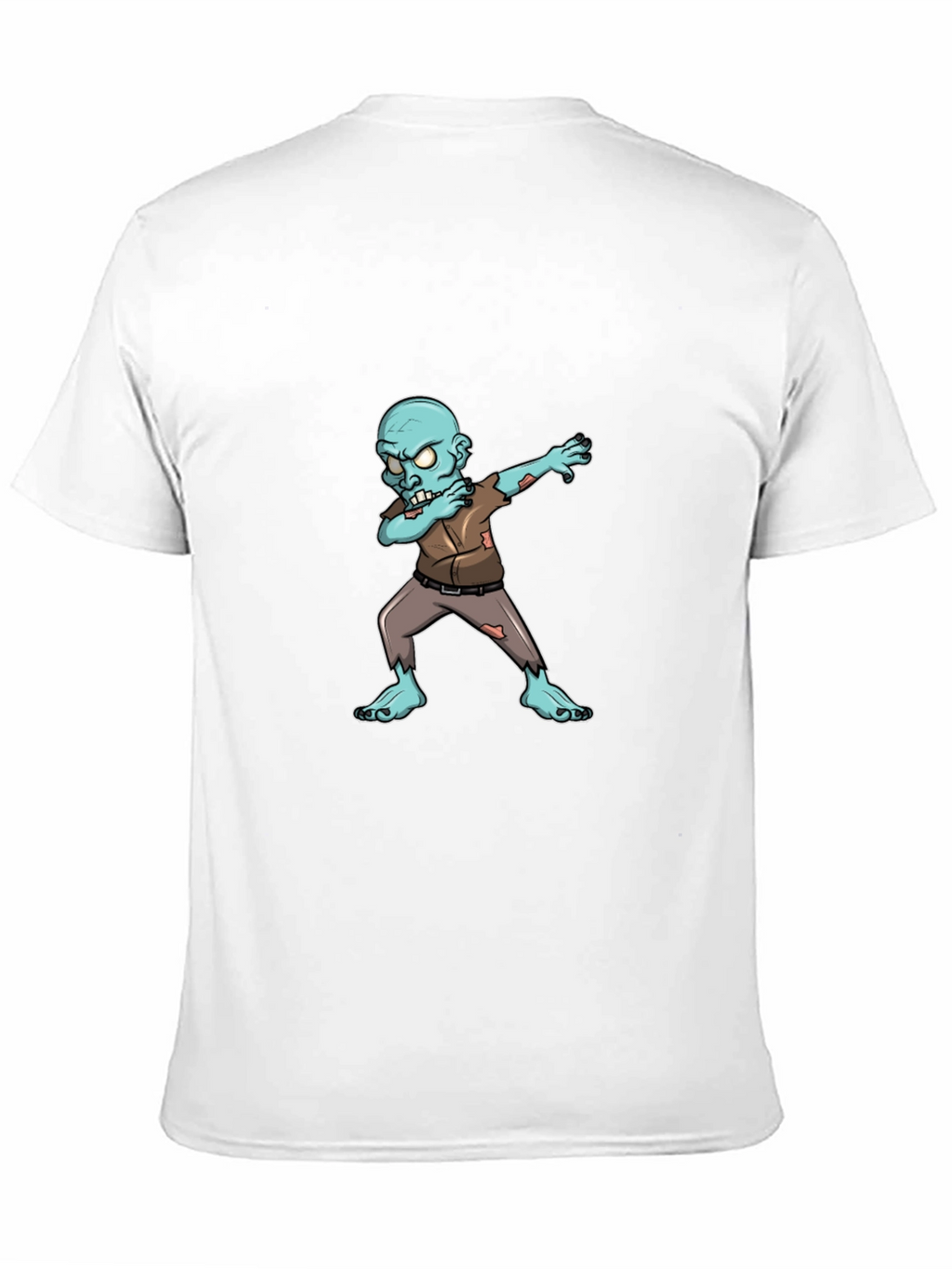Dabbing Zombie Graphic Tee - Black Cotton T-Shirt