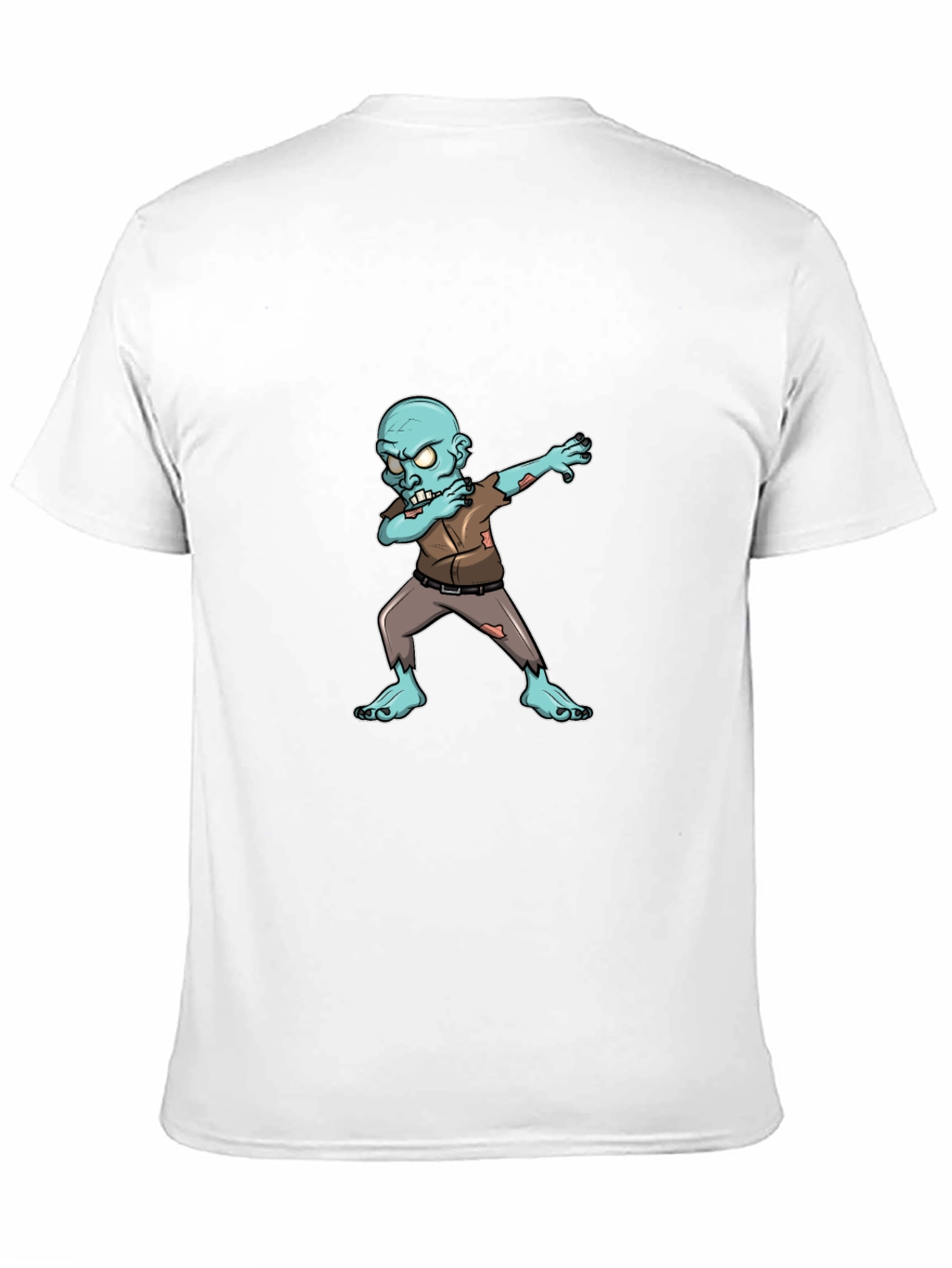 Dabbing Zombie Graphic Tee - Black Cotton T-Shirt