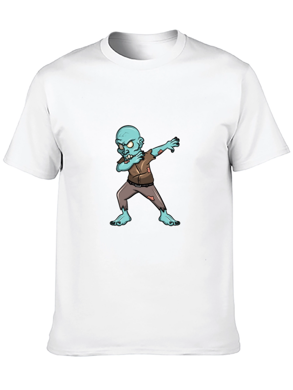 Dabbing Zombie Graphic Tee - Black Cotton T-Shirt