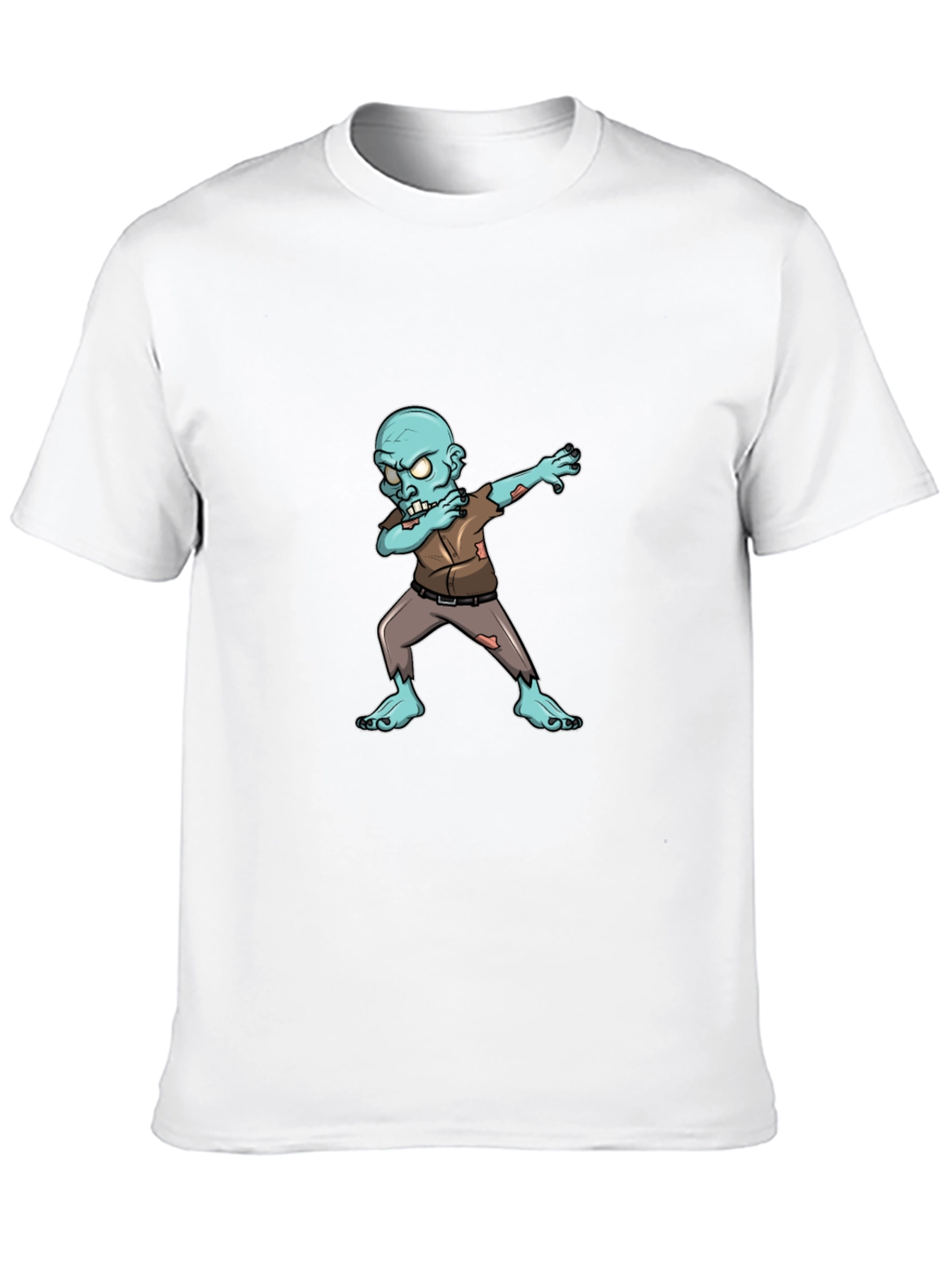 Dabbing Zombie Graphic Tee - Black Cotton T-Shirt