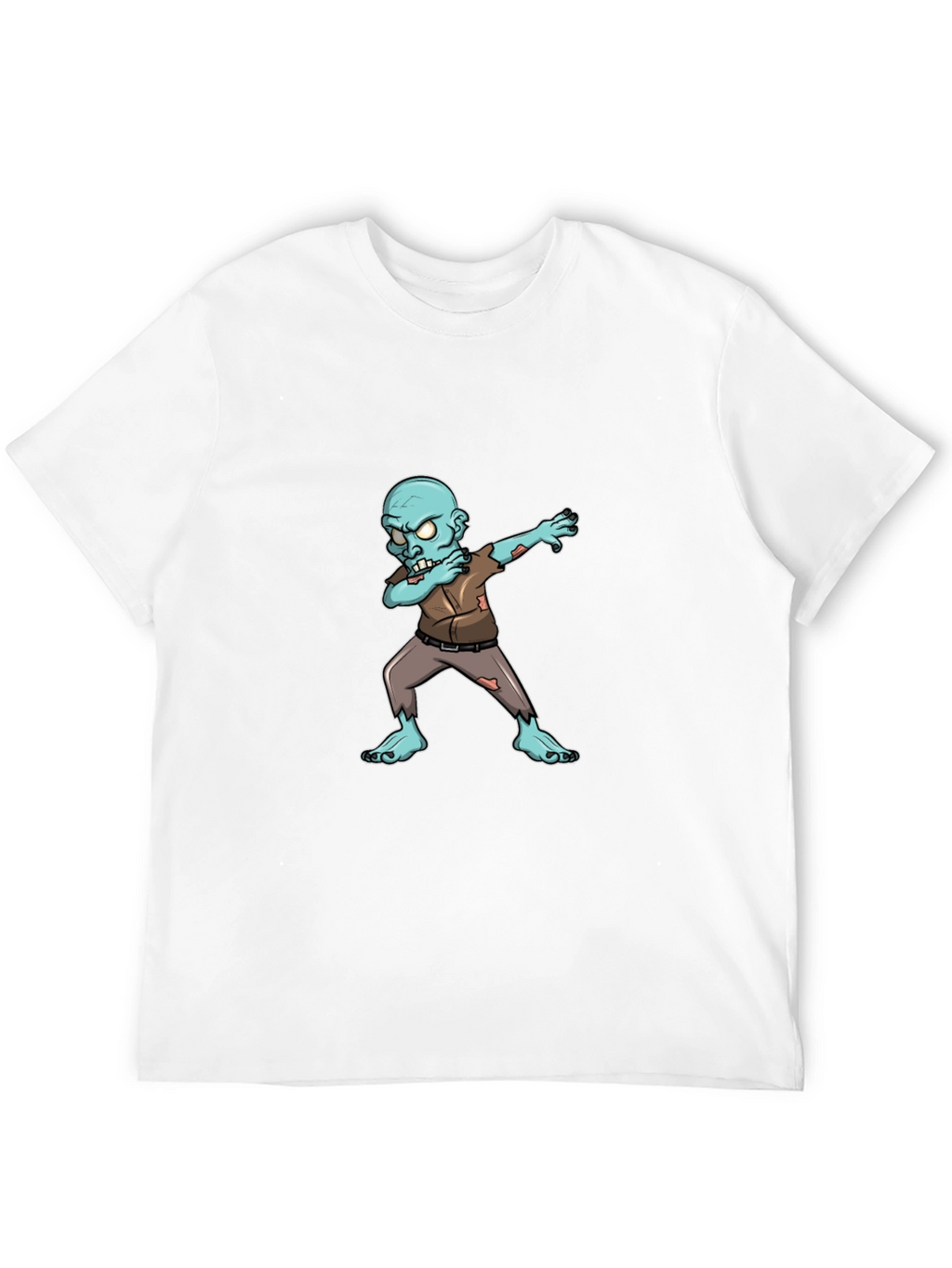 Dabbing Zombie Graphic Tee - Black Cotton T-Shirt