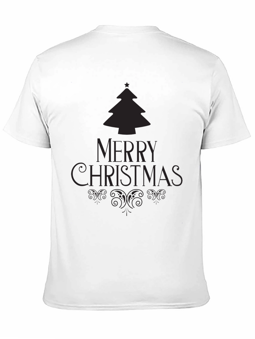 Festive Merry Christmas Tree Graphic Tee