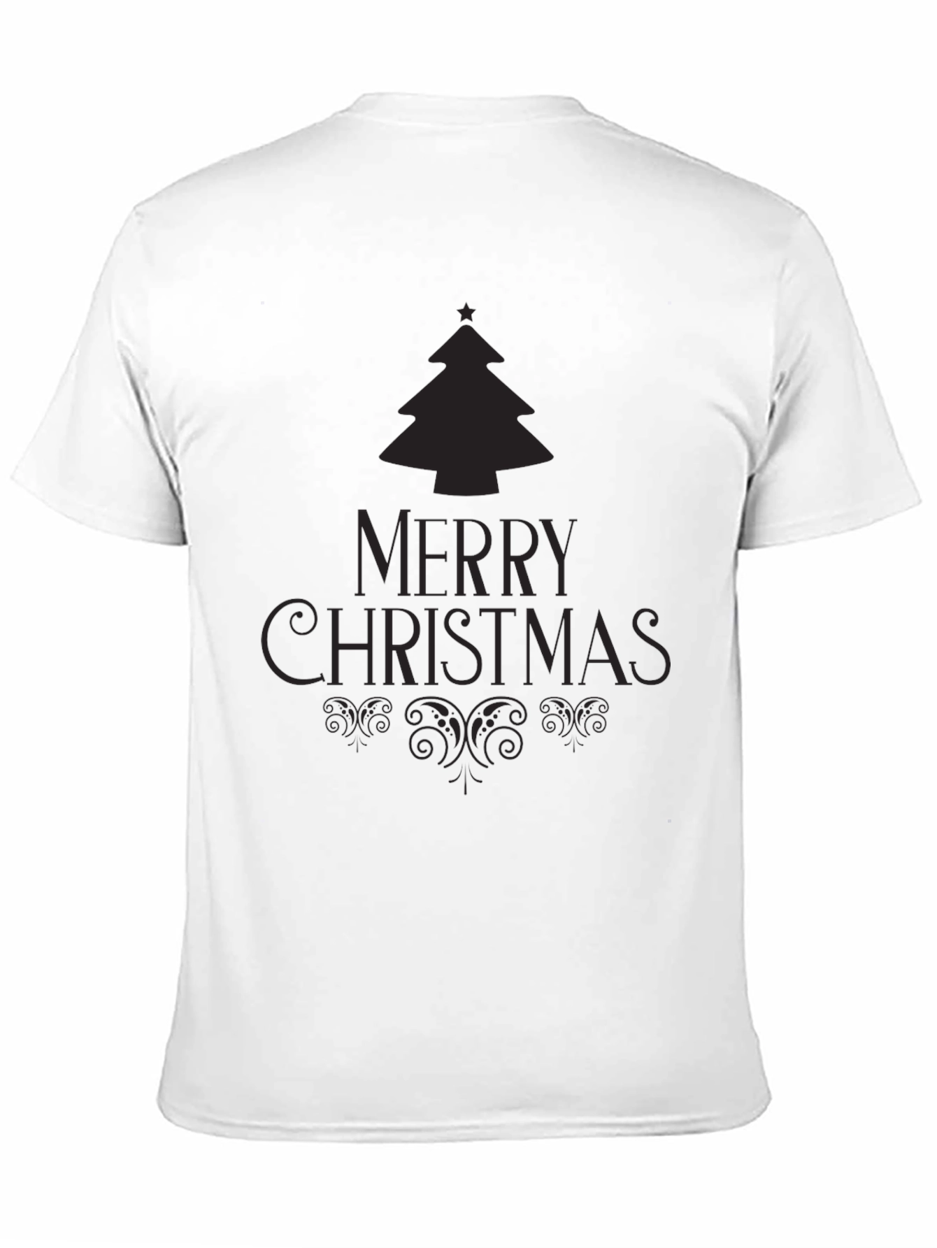 Festive Merry Christmas Tree Graphic Tee