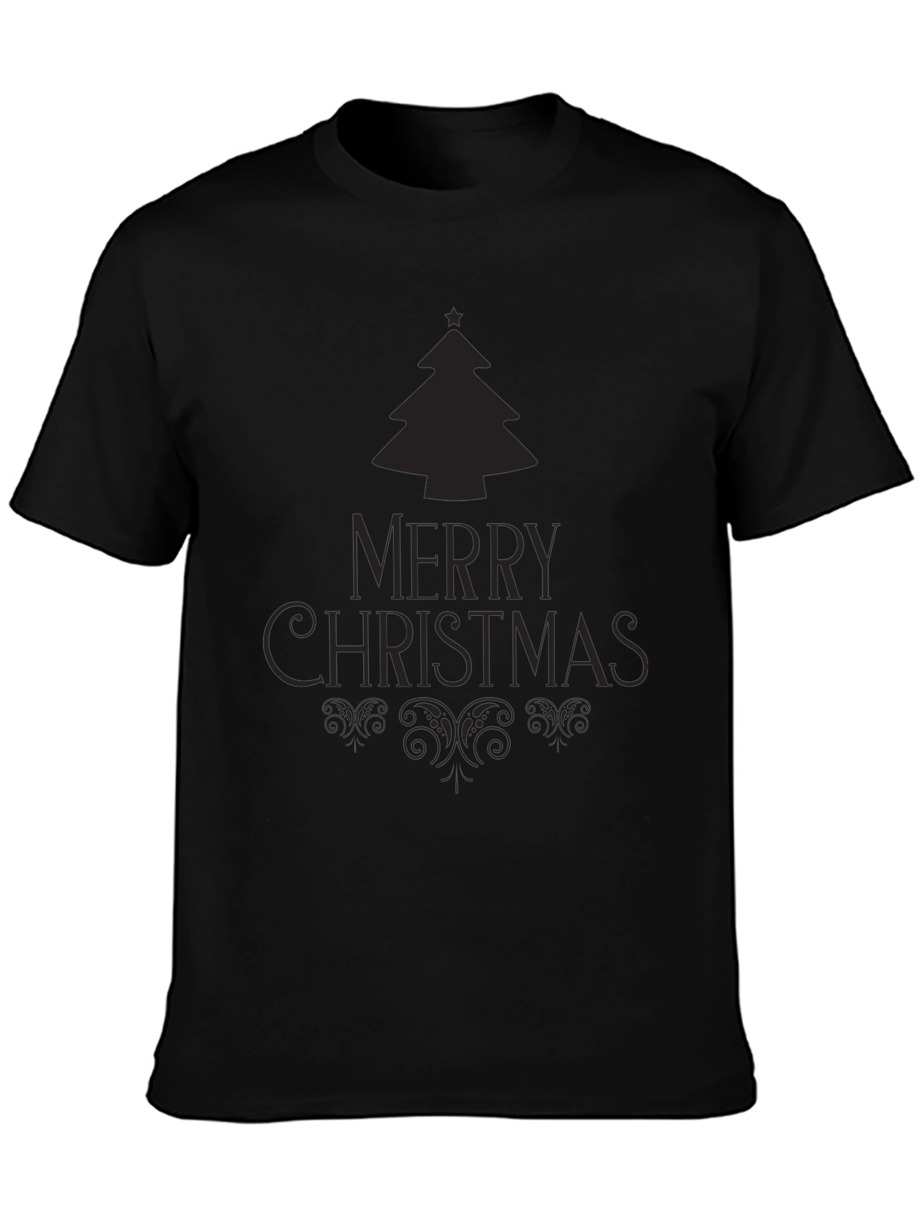 Festive Merry Christmas Tree Graphic Tee