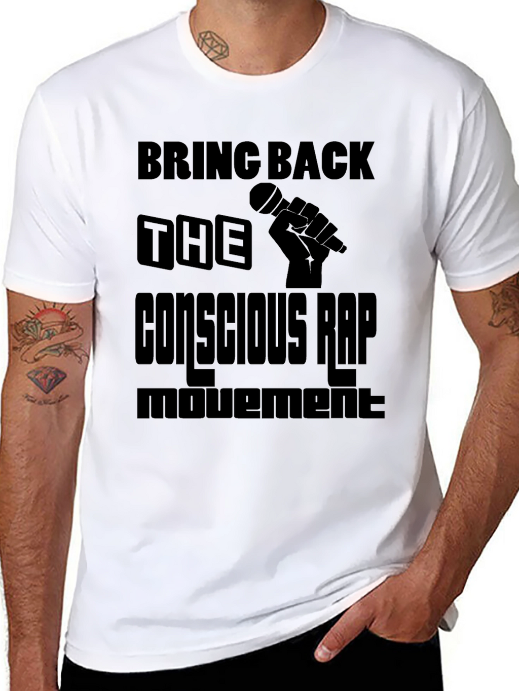 Conscious Rap Movement Graphic T-Shirt