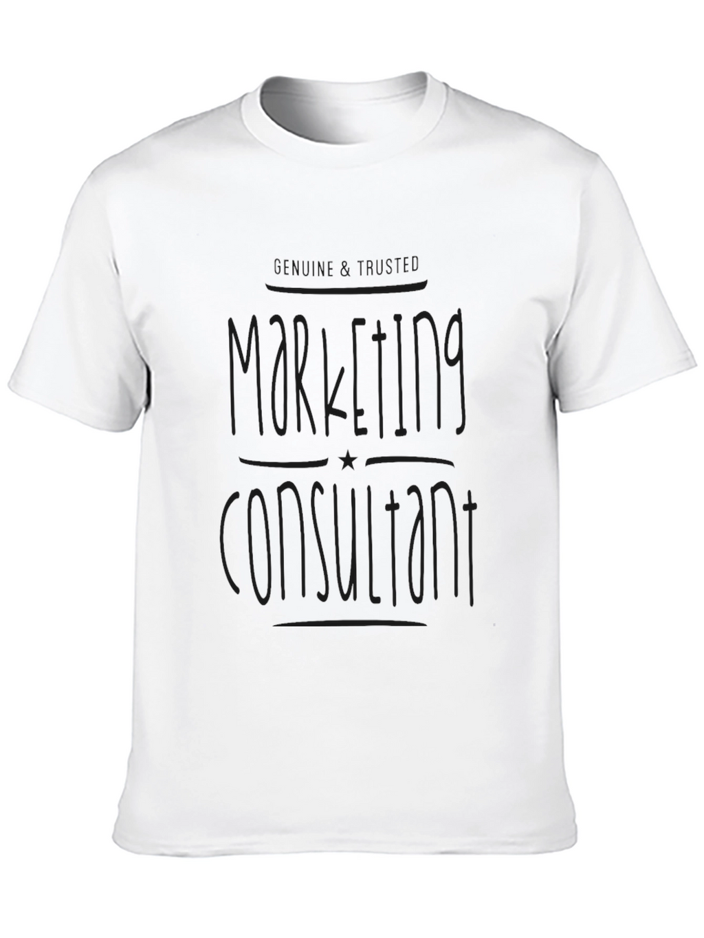 Marketing Consultant T-Shirt - Black Graphic Tee